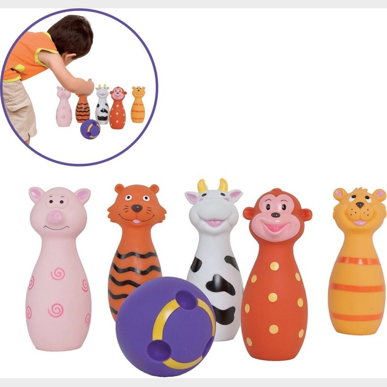 Ludi - Baby Bowling Spil - Dyr