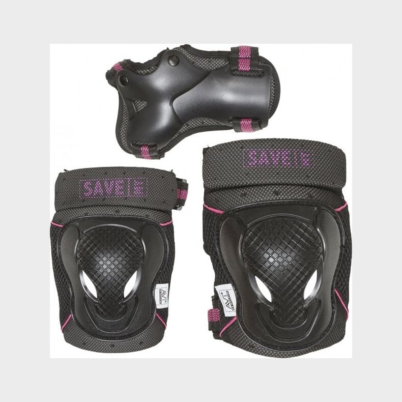 Knbeskyttere, Hndledsbeskyttere Og Albuebeskyttere - Pink Xs