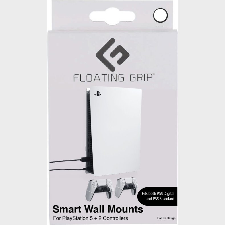 Floating Grip - Smart Wall Mount Til Ps5 Og Controller - Hvid