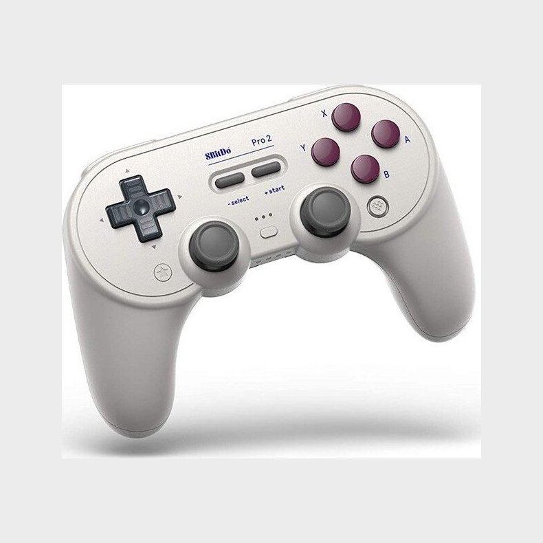 8bitdo - Pro 2 Bluetooth Gamepad Controller - Sn Edition - Hvid