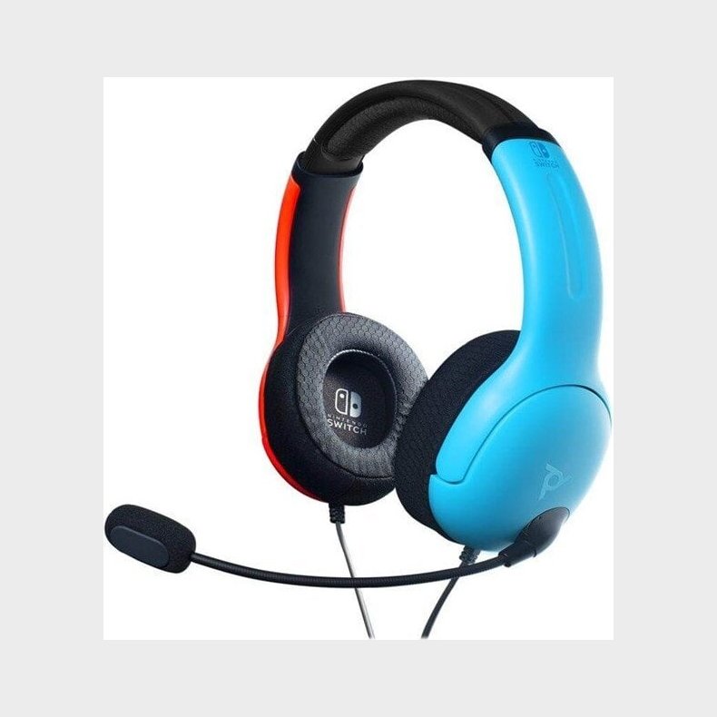 Pdp - Nintendo Switch Headset Med Mikrofon Lvl40 - Bl Rd