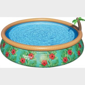 Bestway - Fast Set Pool Til Haven - Tropisk Tema - 9677 L