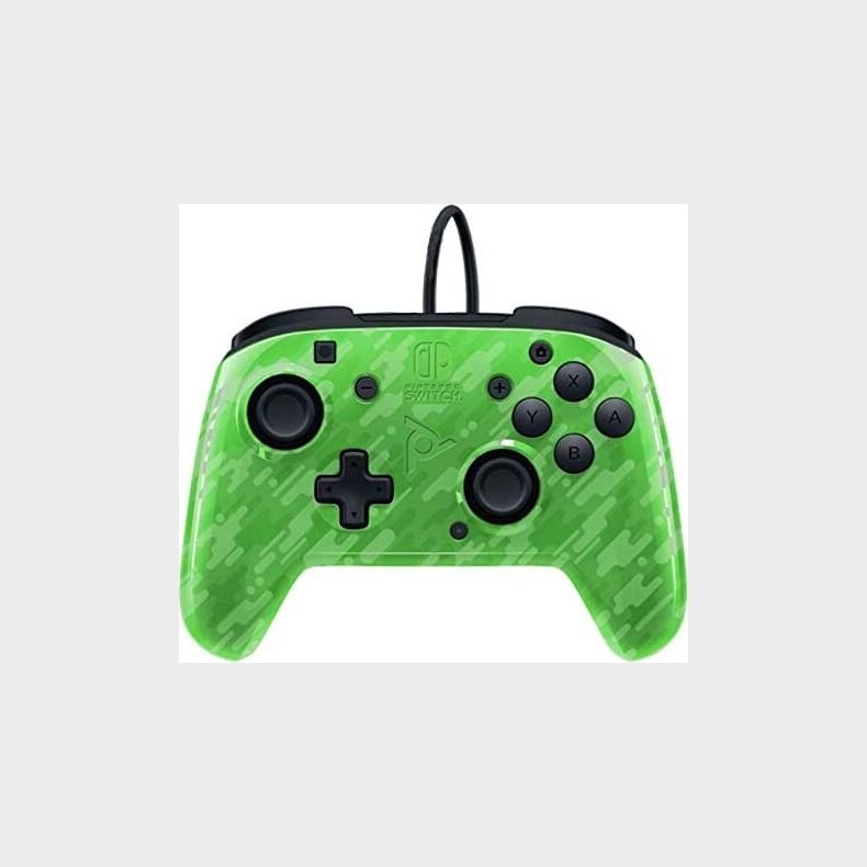 Pdp - Nintendo Switch Controller - Face-off - Camo Grn