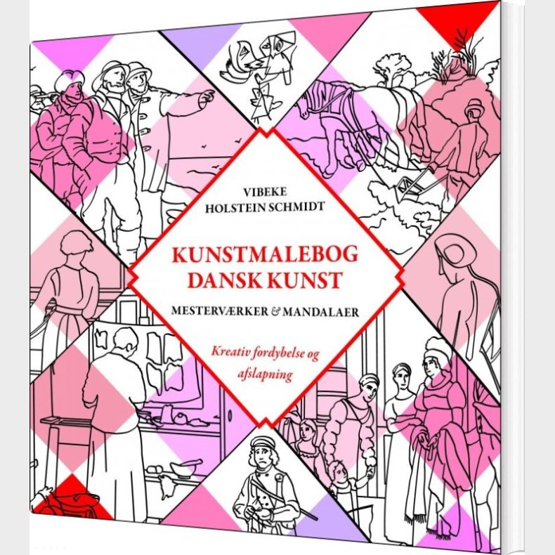 Kunstmalebog - Dansk Kunst - Vibeke Holstein Schmidt - Bog
