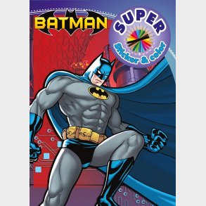 Batman - Super Sticker & Color - Diverse - Bog