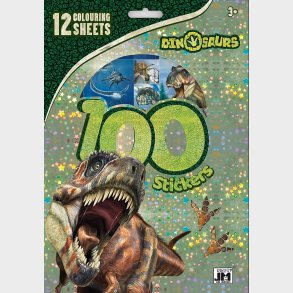 Dinosaur Aktivitetsst Med 100 Klisternrker Og 12 Ark