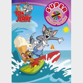 Malebog Med Klistermrker - Tom And Jerry - Diverse - Bog