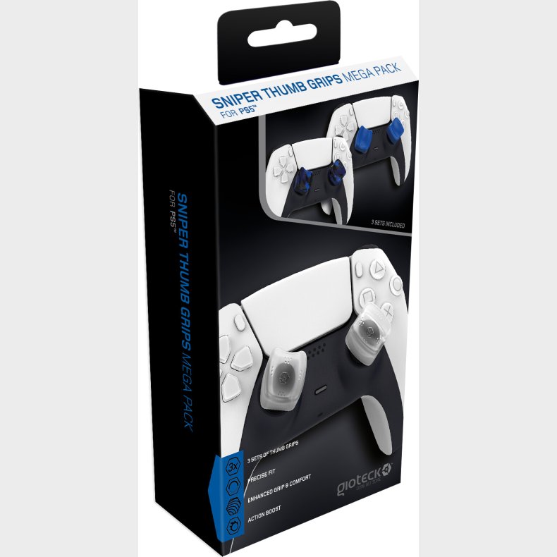 Gioteck - Sniper Thumb Grips Til Ps5 - Mega Pack - 3 St