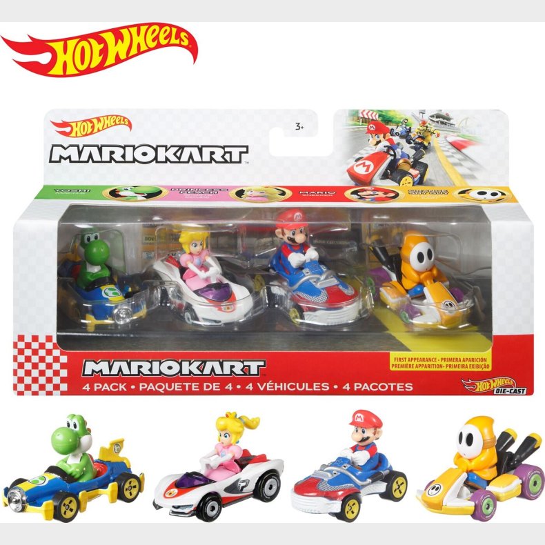 Hot Wheels - Mario Kart St - 4 Dele