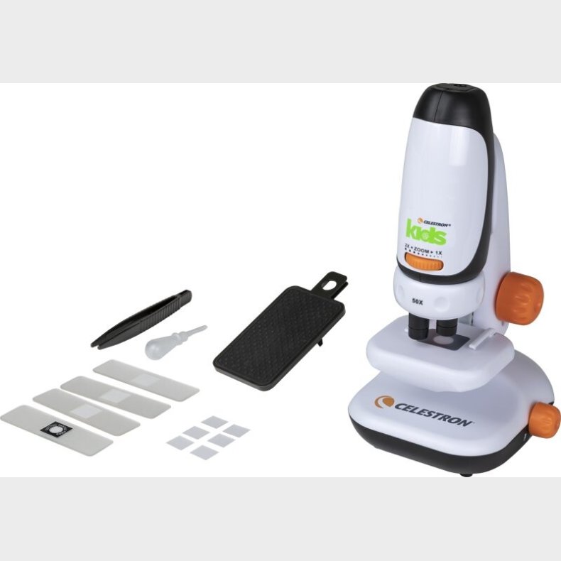 Mikroskop Til Brn Med Smartphone Adapter - Celestron