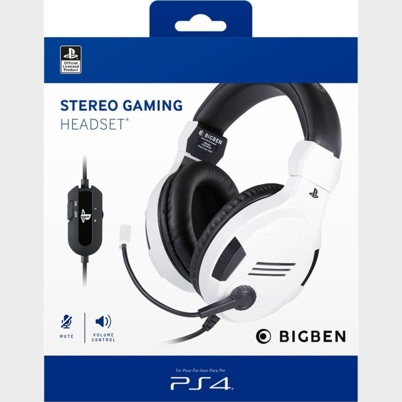 Bigben - Ps4 Stereo Gaming Headset - Hvid