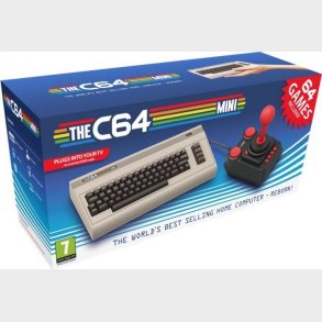 Commodore 64 Mini Spillekonsol Med 64 Spil - Klassisk Joystick