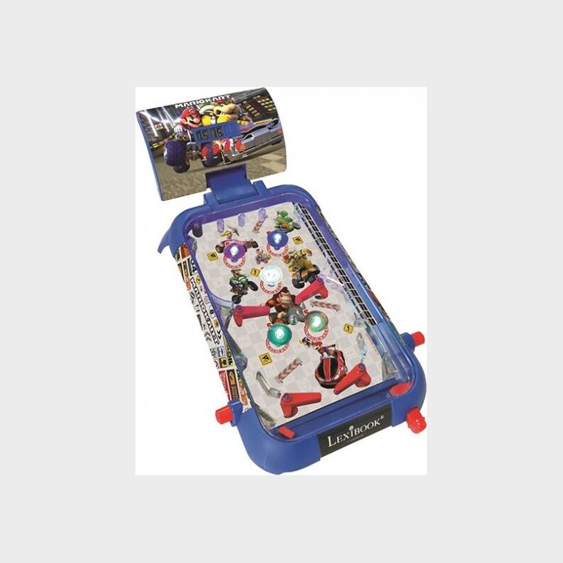 Mario Kart Pinball Spil - Med Lys Og Lyde - Lexibook