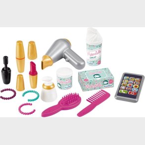 Legetjs Makeup Og Hrprodukter I Kuffert - 14 Dele