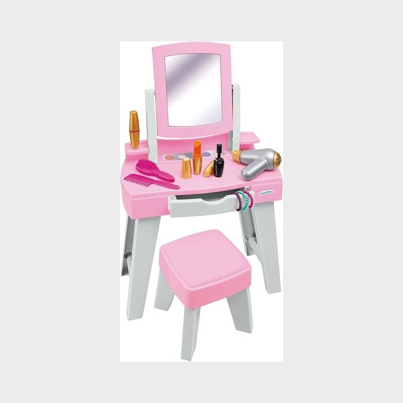 Legetjs Sminkebord Med Tilbehr - 11 Dele