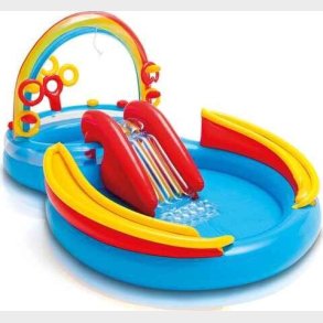 Badebassin Til Brn Med Rutsjebane - Intex - 206 L