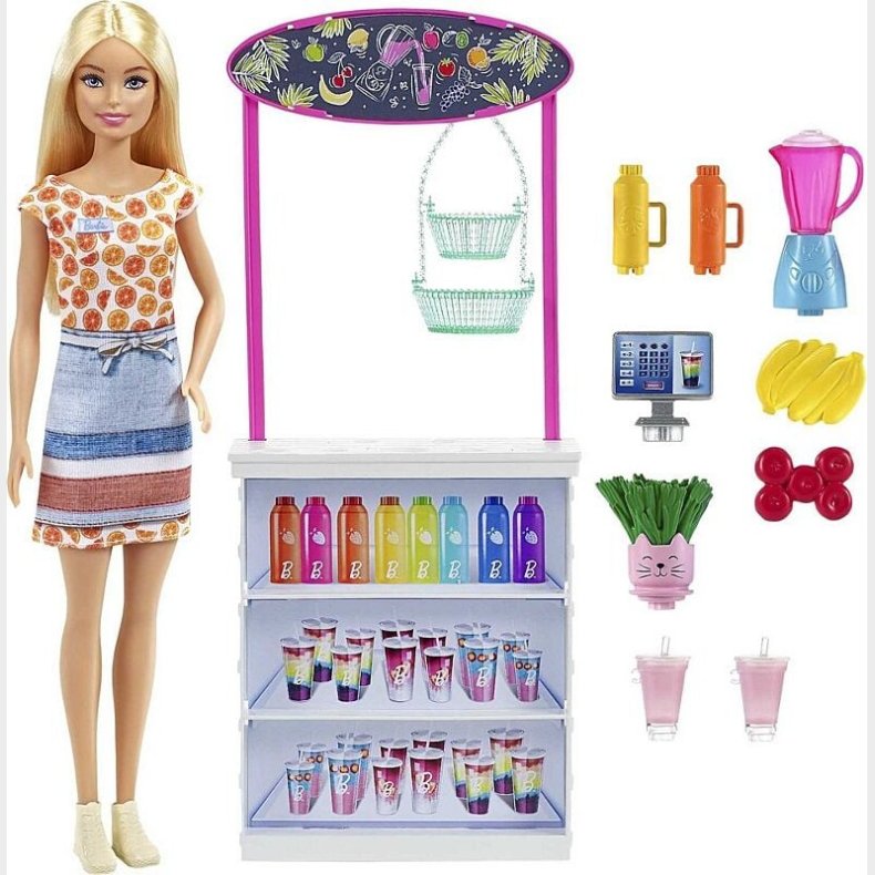 Barbie - Smoothie Bar Legest Inkl. Dukke