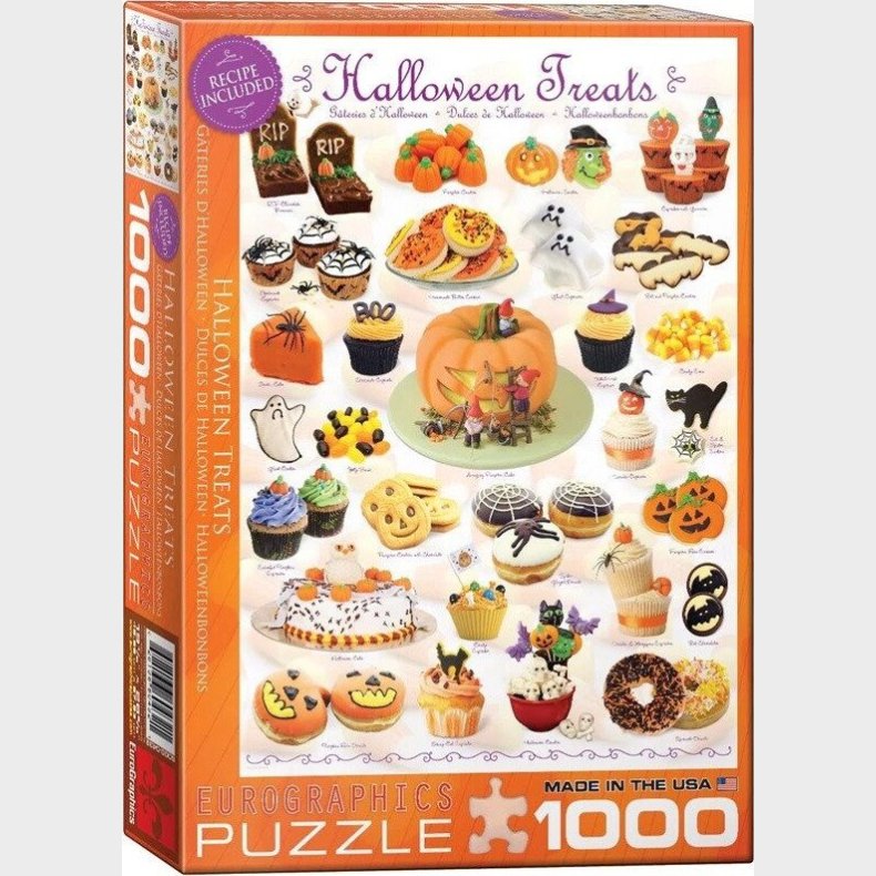 Halloween Puslespil - 1000 Brikker - Eurographics Puslespil