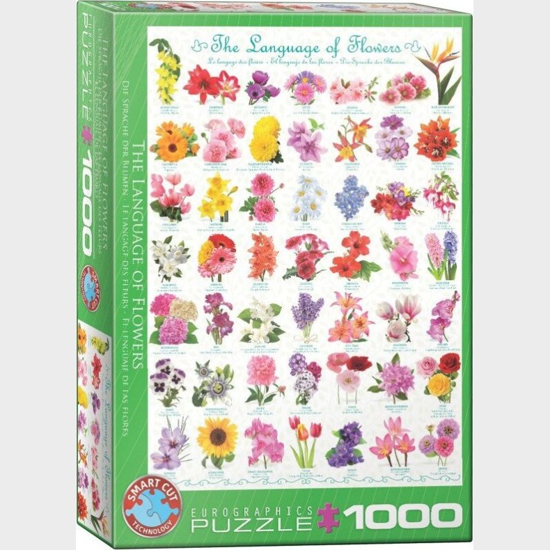 Blomster Puslespil - 1000 Brikker - Eurographics