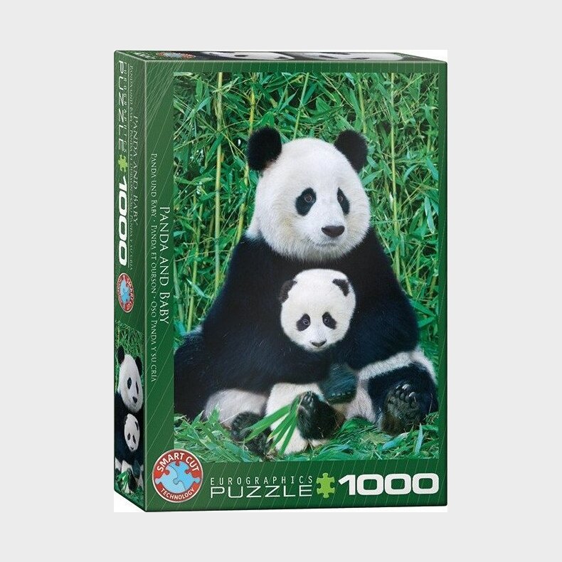 Panda Puslespil - 1000 Brikker - Eurographics Puslespil