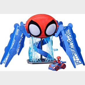 Spiderman Legetj - Webquarters Med Spiderman Figur