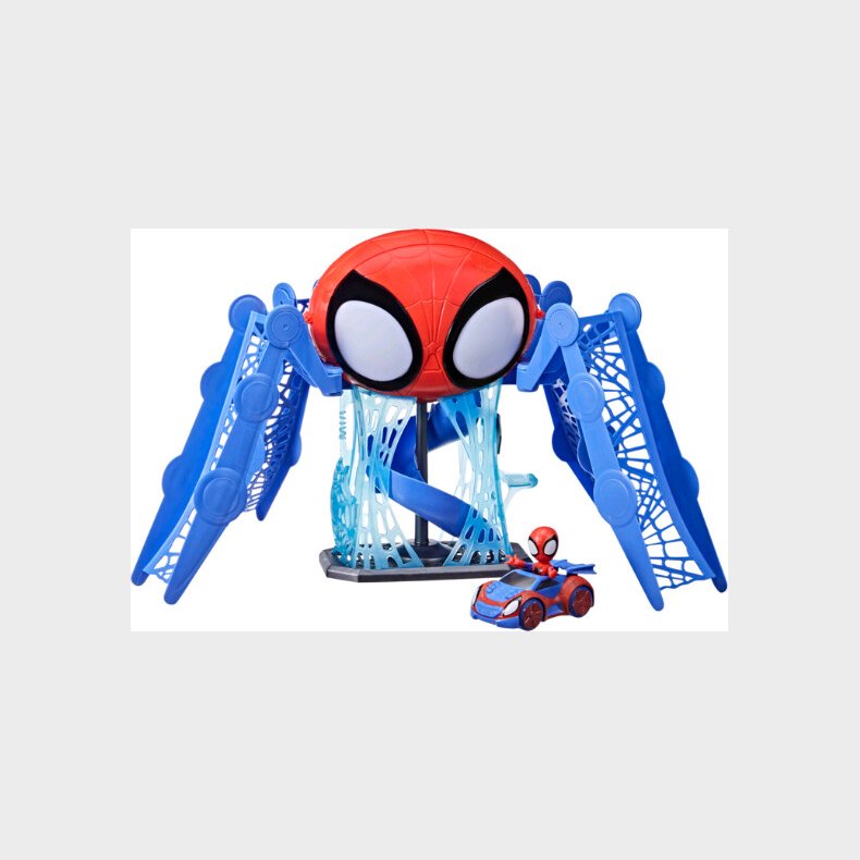 Spiderman Legetj - Webquarters Med Spiderman Figur