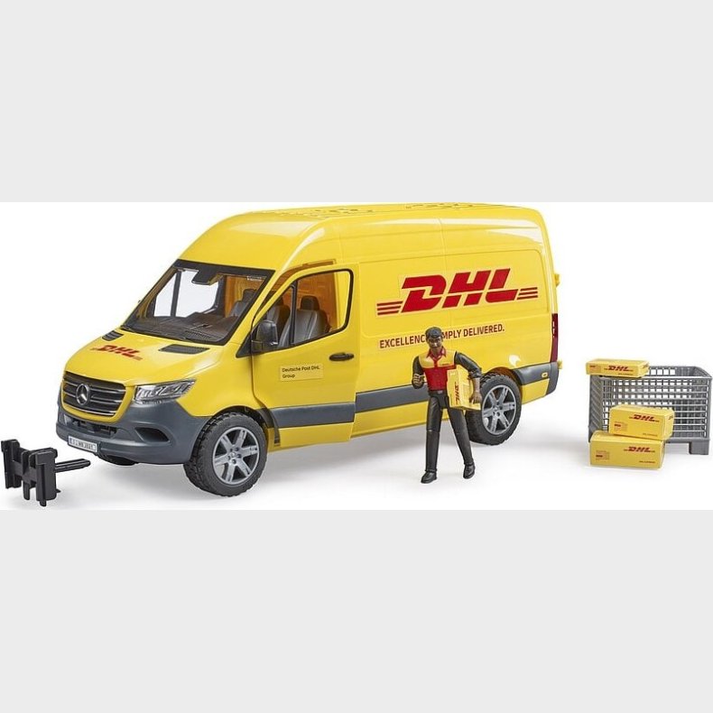 Bruder - Dhl Transporter Med Figur - 2671