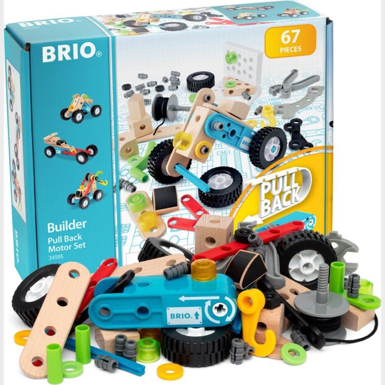 Brio Builder - Pull Back Motorst - 67 Dele - 34595