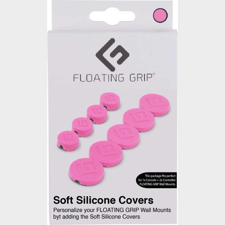 Floating Grip - Silikone Covers Til Vgbeslag - Pink