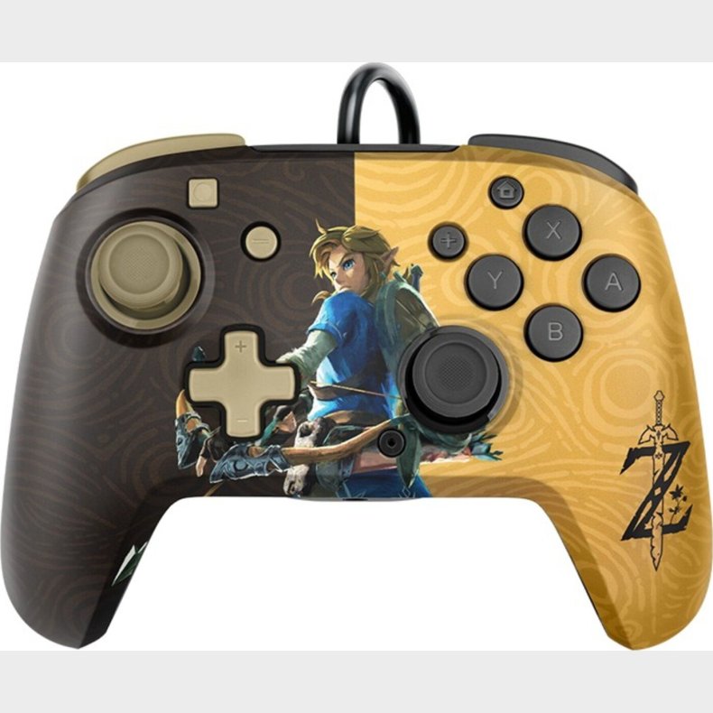 Pdp - Nintendo Switch Controller - Zelda - Brun Gul