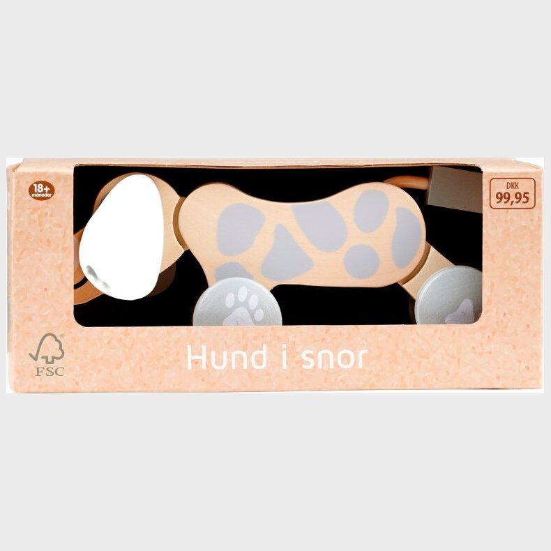 Legetjs Hund P Hjul I Tr