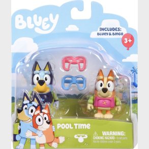 Bluey Figurer - Bluey Og Bingo - Pool Time