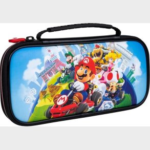Nintendo Switch Lite - Mario Kart Case Med Hndtag - Sort Bl