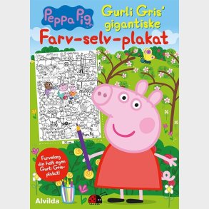 Gurli Gris - Plakat Til Farvelgning - Farv-selv-plakat