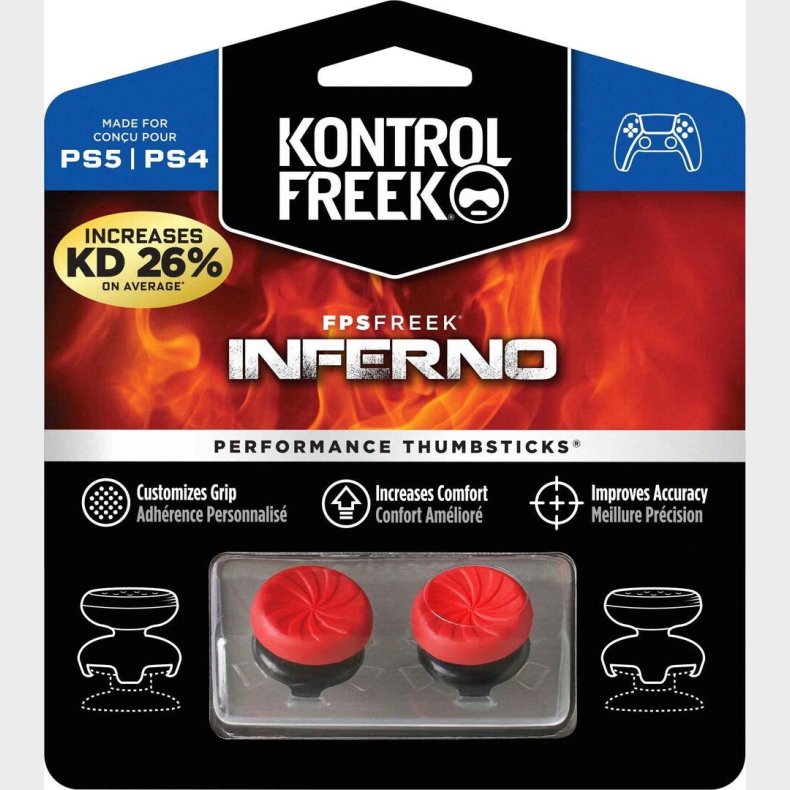 Kontrolfreek - Fps Freek Inferno Thumbsticks Til Ps5 Og Ps4 - Rd