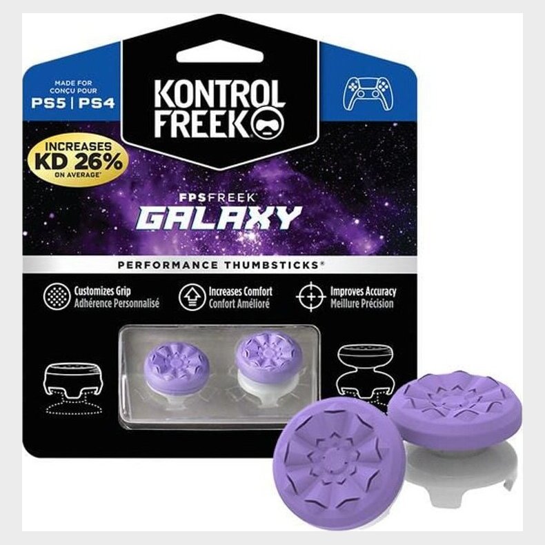 Kontrolfreek - Fps Freek Galaxy Thumbsticks Til Ps5 Og Ps4 - Lilla