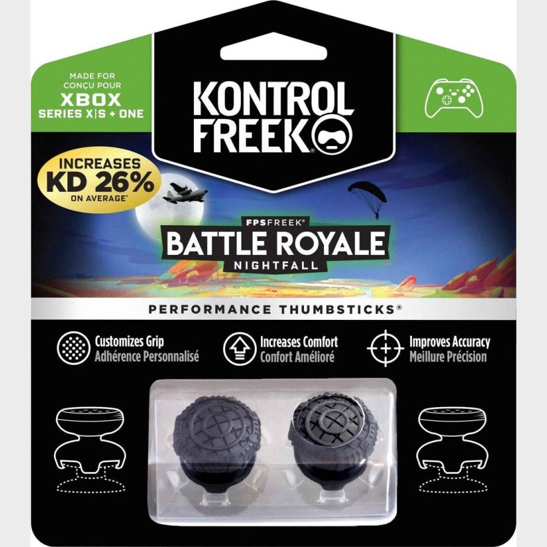 Kontrolfreek - Fps Freek Battle Royale Nightfall Thumbsticks Til Xbox X/s/one - Sort