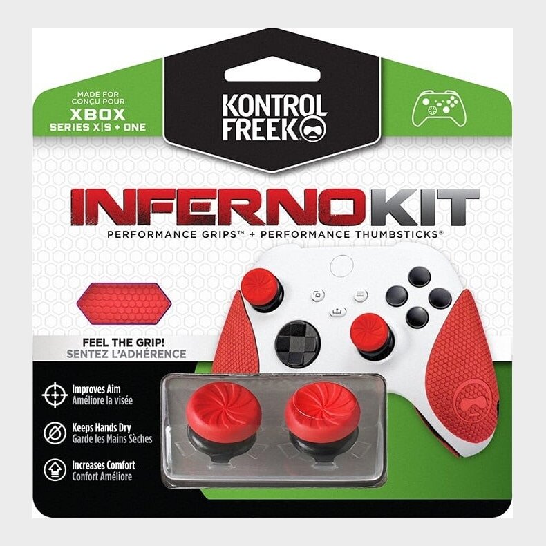 Kontrolfreek - Performance Thumbsticks + Grips Til Xbox - Inferno