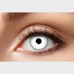 Farvede Kontaktlinser Til Halloween - White Out