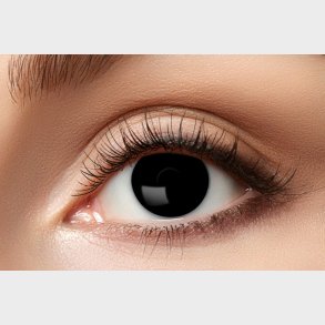 Farvede Kontaktlinser Til Halloween - Black Out