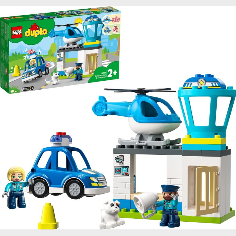 Lego Duplo - Politistation Og Helikopter - 10959