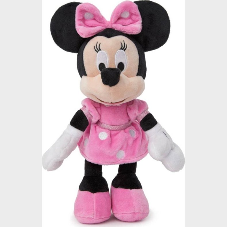 Minnie Mouse Bamse - Lyserd - Disney - 25 Cm