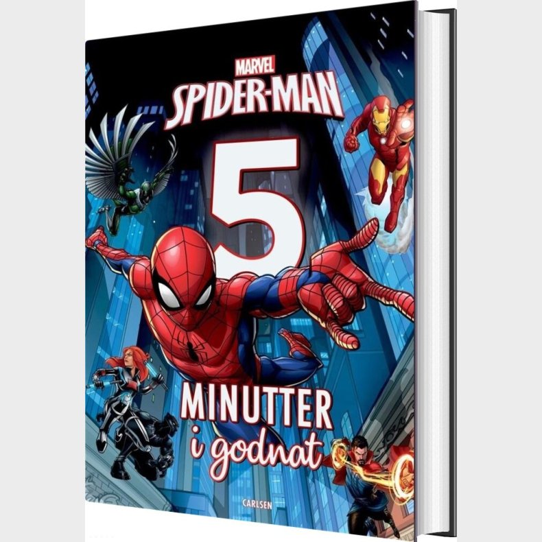 Fem Minutter I Godnat - Spider-man - Mrvel - Bog