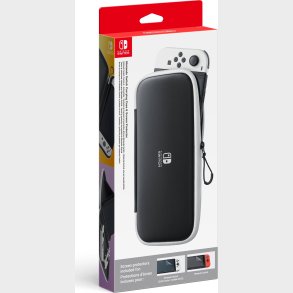 Nintendo Switch - Case + Skrmbeskytter - Sort