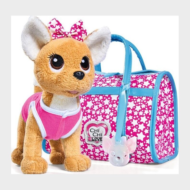 Chi Chi Love - Hundehvalp Med Taske - Star - 20 Cm