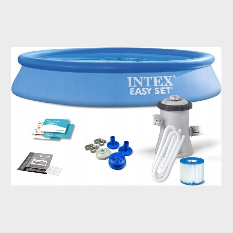 Intex - Easy Set Pool Med Filter Pumpe - 305 X 61 Cm - 3.077 L