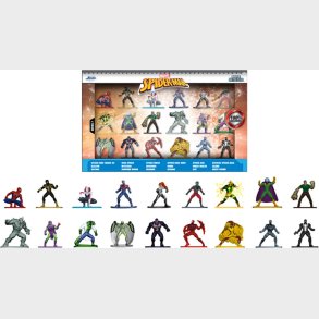 Spider-man Figurer I Metal - 18 Stk - Jada - Series 7