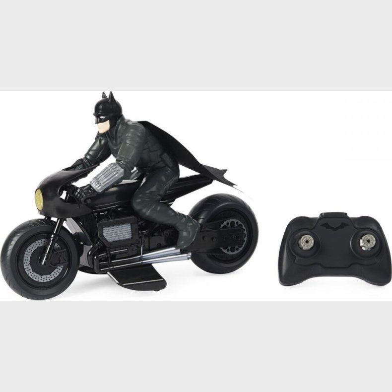 Batman - Batcycle Inkl Figur - Fjernstyret