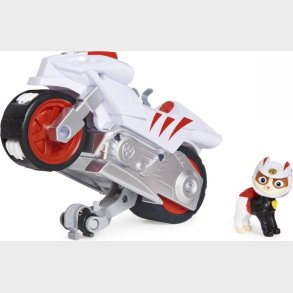 Paw Patrol Figur - Moto Pups - Wildcat Med Motorcykel