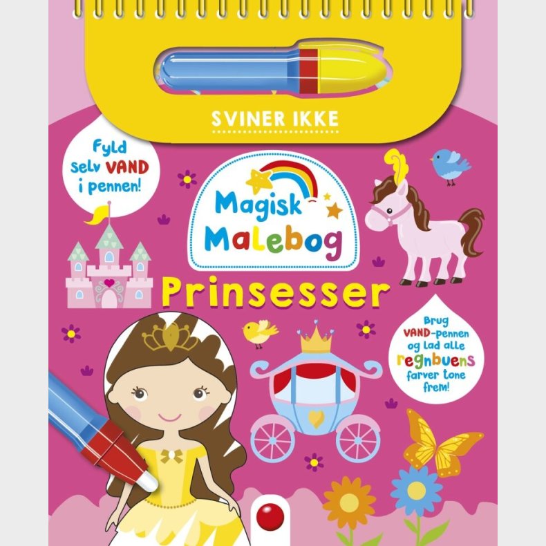 Magisk Malebog - Prinsesser - Mal Med Vand - Diverse - Bog